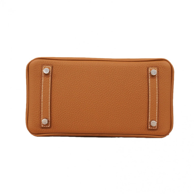 ★SALE【6de5902-g】エルメス ハンドバッグ バーキン25 トゴ ゴールド シルバー金具 K刻印【中古】レディース