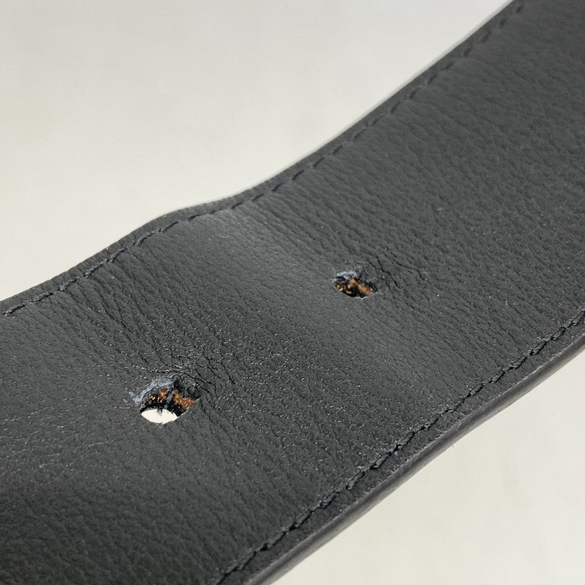 【6de5958】ルイヴィトン ベルト ダミエ・グラフィット サンチュール M9156 ブラック【中古】メンズ