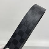 【6de5958】ルイヴィトン ベルト ダミエ・グラフィット サンチュール M9156 ブラック【中古】メンズ