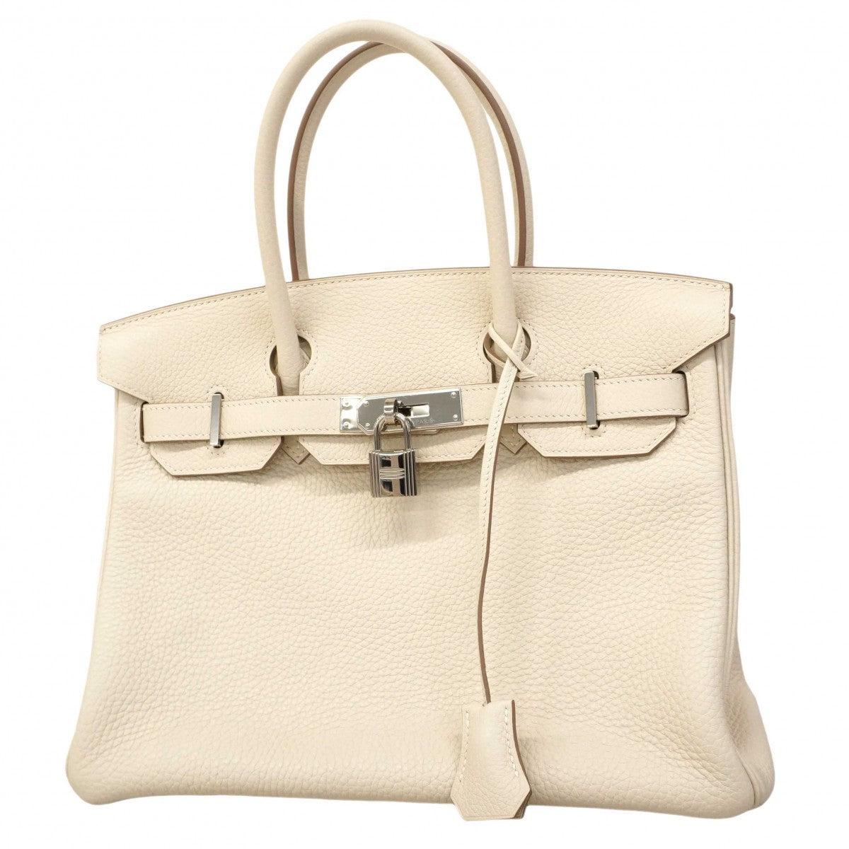 【6de5965-g-h】エルメス ハンドバッグ バーキン30 トリヨンクレマンス クレ シルバー金具 C刻印【中古】レディース