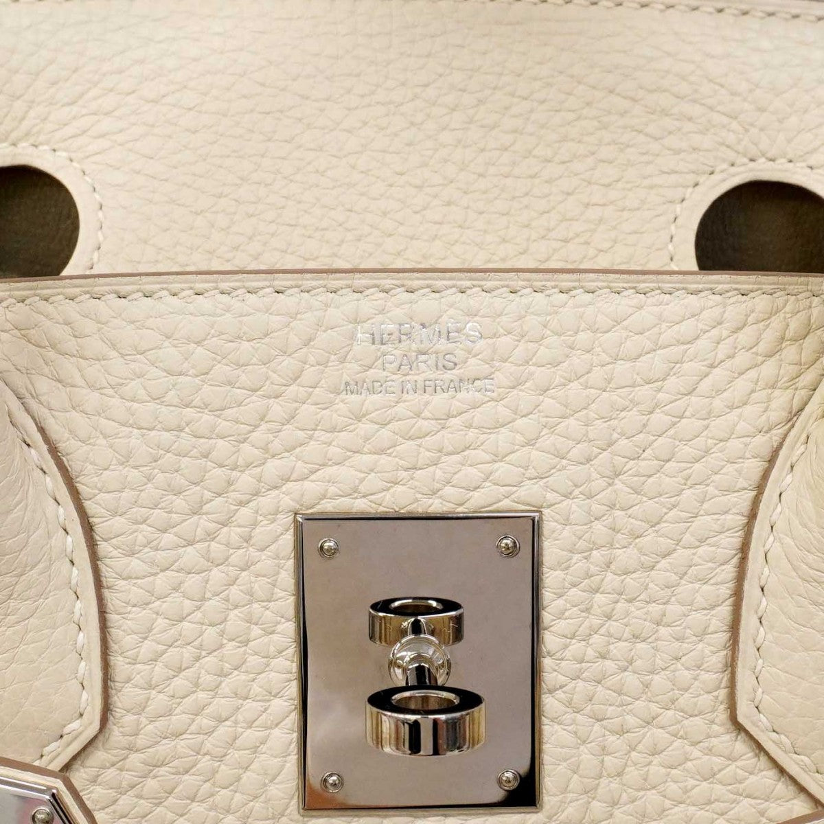 【6de5965-g-h】エルメス ハンドバッグ バーキン30 トリヨンクレマンス クレ シルバー金具 C刻印【中古】レディース
