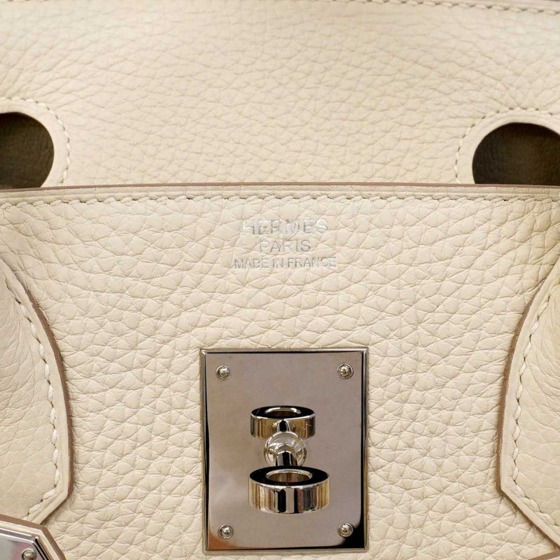 【6de5965-g-h】エルメス ハンドバッグ バーキン30 トリヨンクレマンス クレ シルバー金具 C刻印【中古】レディース