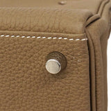 【6de6052-g】エルメス ハンドバッグ ケリー25 トゴ エトゥープ シルバー金具 U刻印 2wayバッグ【中古】レディース