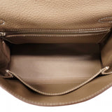 【6de6052-g】エルメス ハンドバッグ ケリー25 トゴ エトゥープ シルバー金具 U刻印 2wayバッグ【中古】レディース