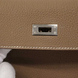 【6de6052-g】エルメス ハンドバッグ ケリー25 トゴ エトゥープ シルバー金具 U刻印 2wayバッグ【中古】レディース