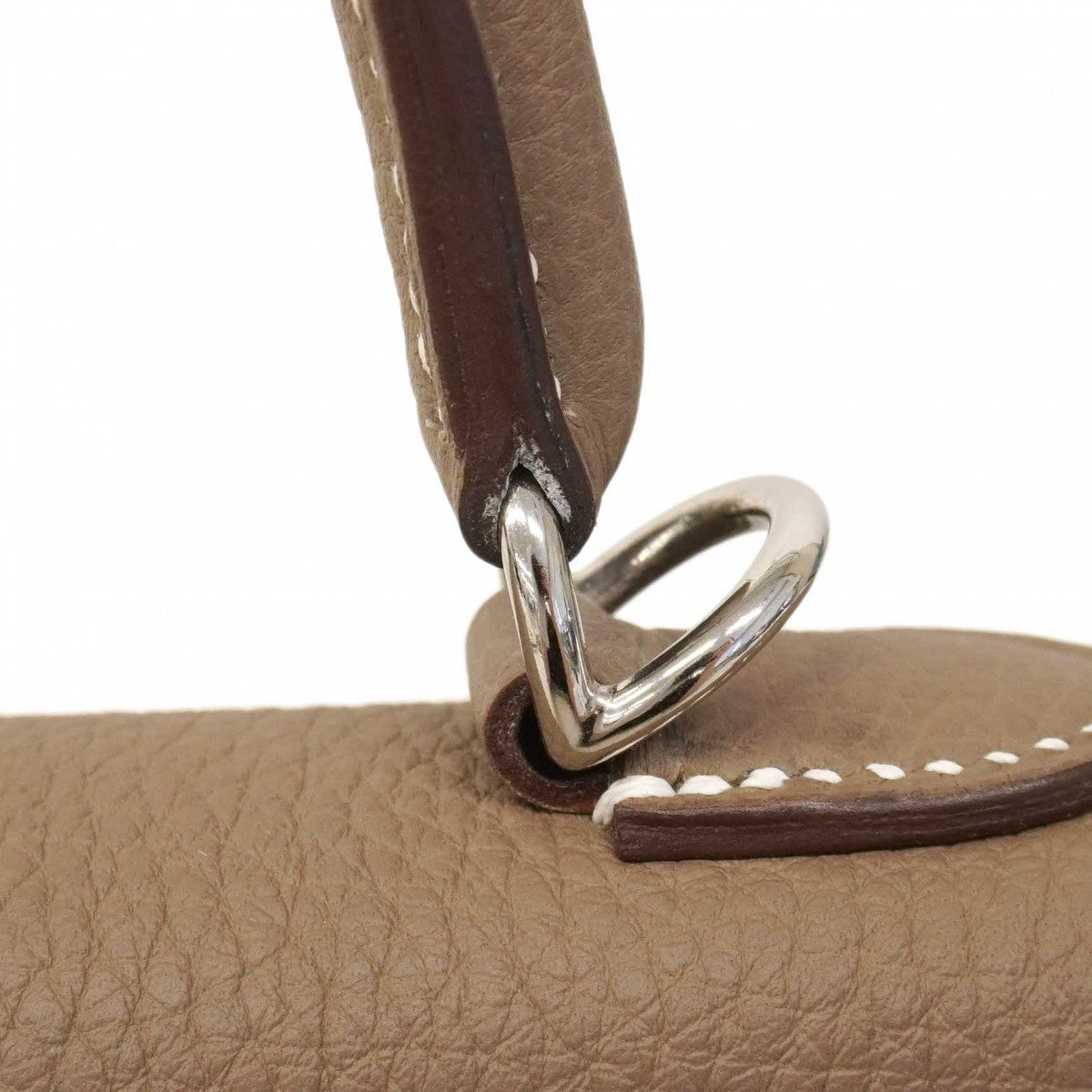 【6de6052-g】エルメス ハンドバッグ ケリー25 トゴ エトゥープ シルバー金具 U刻印 2wayバッグ【中古】レディース