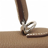 【6de6052-g】エルメス ハンドバッグ ケリー25 トゴ エトゥープ シルバー金具 U刻印 2wayバッグ【中古】レディース