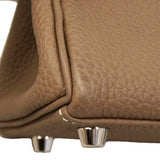 【6de6052-g】エルメス ハンドバッグ ケリー25 トゴ エトゥープ シルバー金具 U刻印 2wayバッグ【中古】レディース