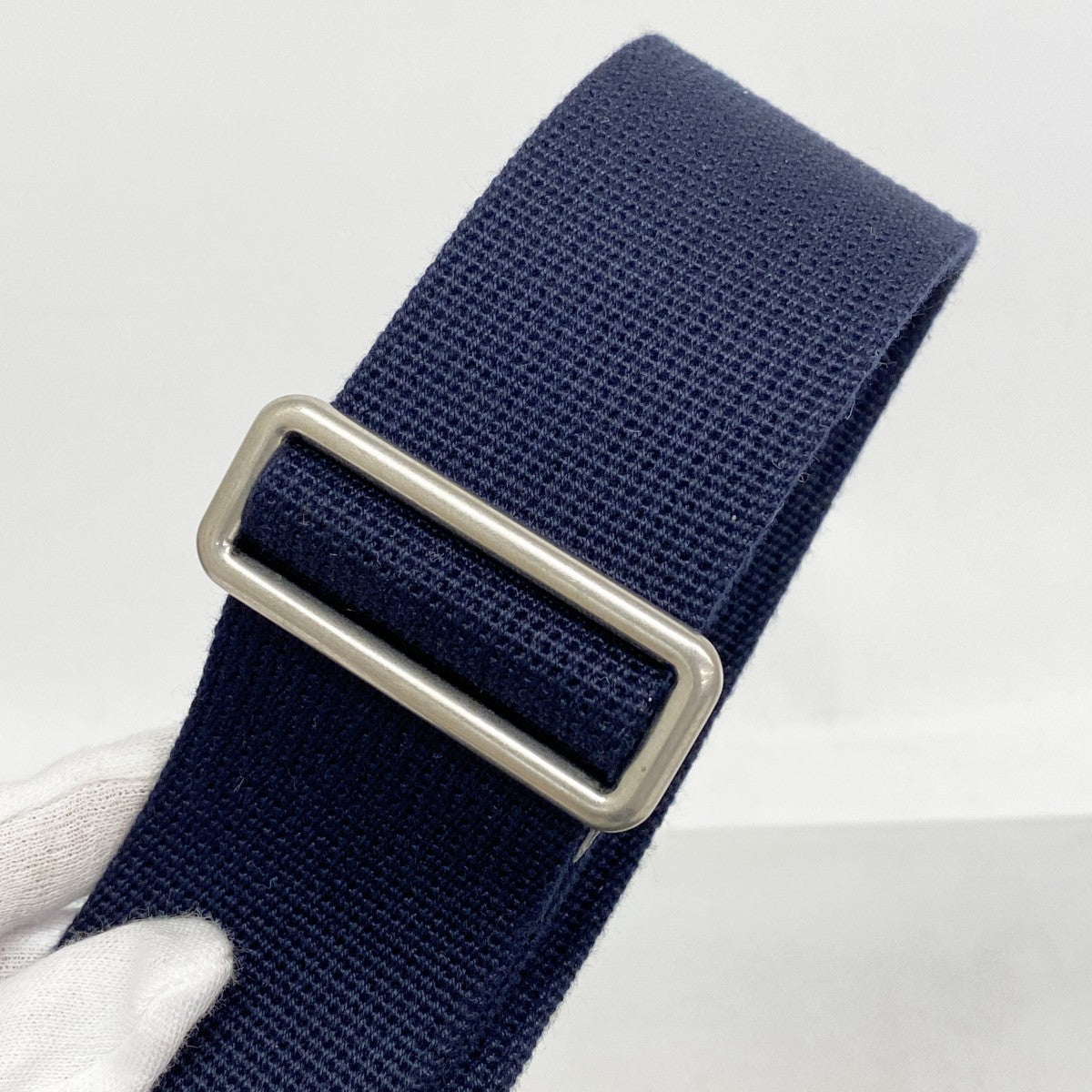 ★最終価格【6de6134】グッチ ショルダーバッグ GGマーモント 699439 PVC ネイビー シルバー金具【中古】メンズ