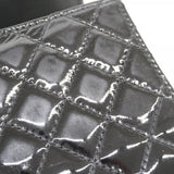 ★SALE【6de6251-k】シャネル ショルダーウォレット マトラッセ チェーンショルダー パテントレザー ブラック シルバー金具【中古】レディース