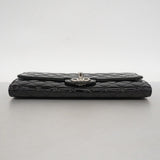 ★SALE【6de6251-k】シャネル ショルダーウォレット マトラッセ チェーンショルダー パテントレザー ブラック シルバー金具【中古】レディース