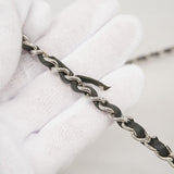 ★SALE【6de6251-k】シャネル ショルダーウォレット マトラッセ チェーンショルダー パテントレザー ブラック シルバー金具【中古】レディース
