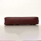 【6de6297】カルティエ ショルダーバッグ マスト レザー ボルドー ゴールド金具【中古】レディース
