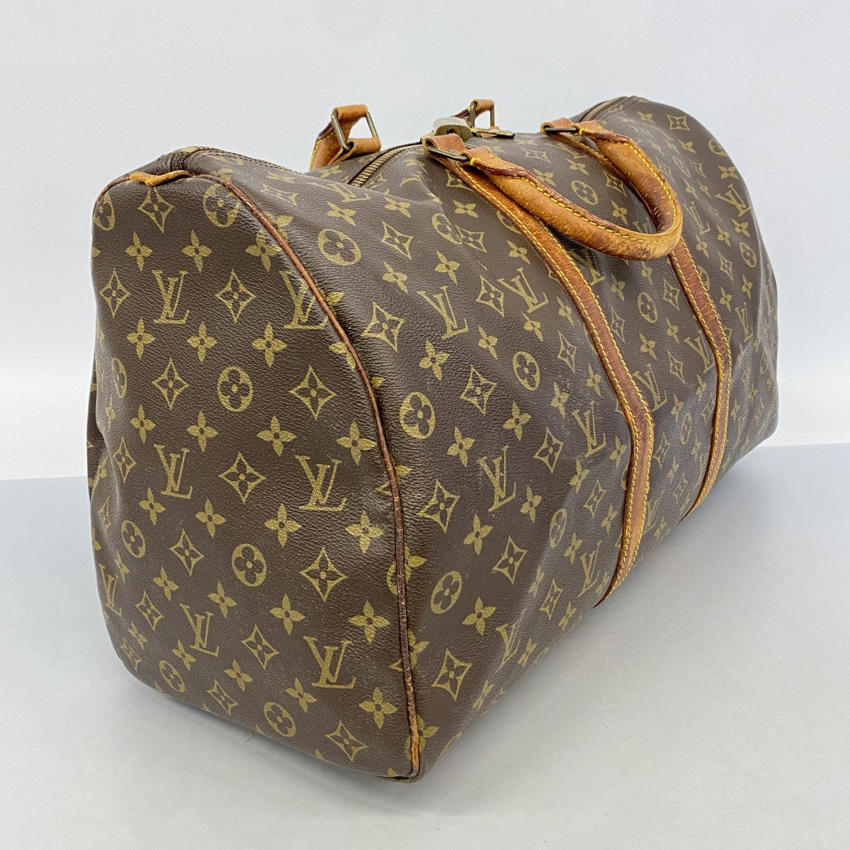 【6de6328】ルイヴィトン ボストンバッグ モノグラム キーポル50 M41426 ブラウン【中古】メンズ レディース ユニセックス