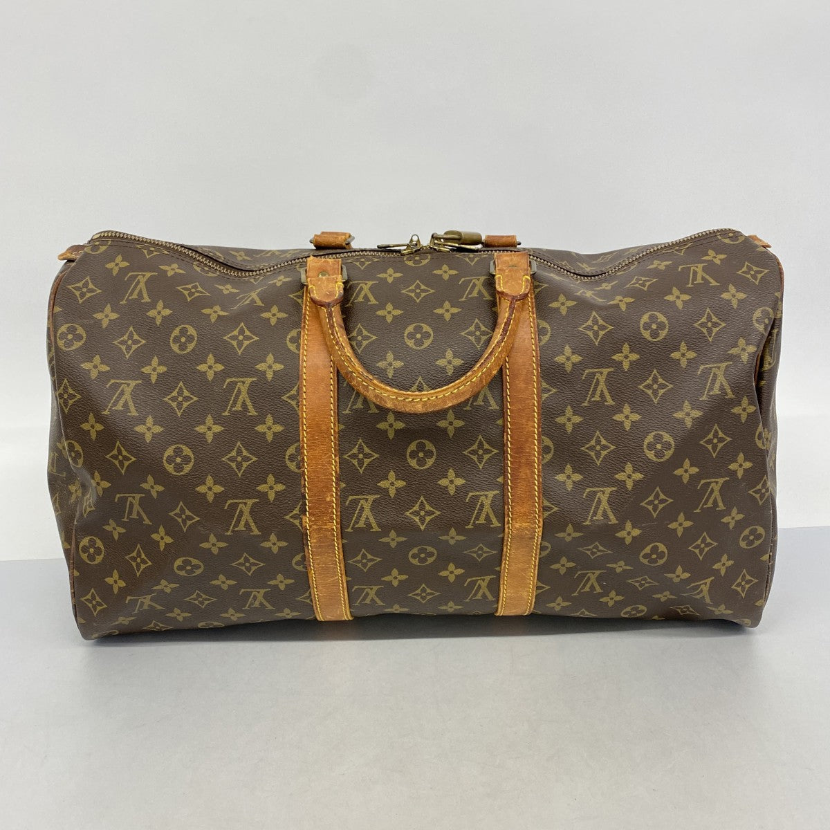 【6de6328】ルイヴィトン ボストンバッグ モノグラム キーポル50 M41426 ブラウン【中古】メンズ レディース ユニセックス