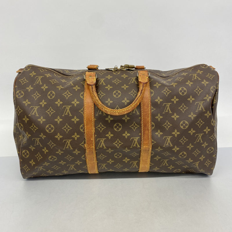 【6de6328】ルイヴィトン ボストンバッグ モノグラム キーポル50 M41426 ブラウン【中古】メンズ レディース ユニセックス