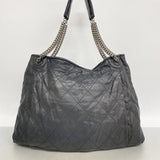 ★SALE【6de6417】シャネル ショルダーバッグ マトラッセ チェーンショルダー ラムスキン ブラック シルバー金具【中古】レディース