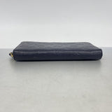 【6de6430-k】ルイヴィトン 長財布 モノグラム・アンプラント ジッピーウォレット M62121 ブルー マリーヌルージュ【中古】レディース