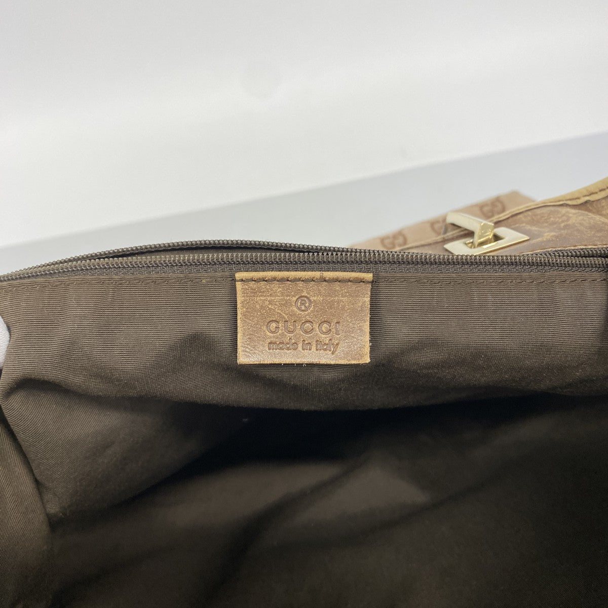 【6de6431-k】グッチ トートバッグ 002 1098 キャンバス ピンクベージュ シャンパンゴールド金具【中古】レディース