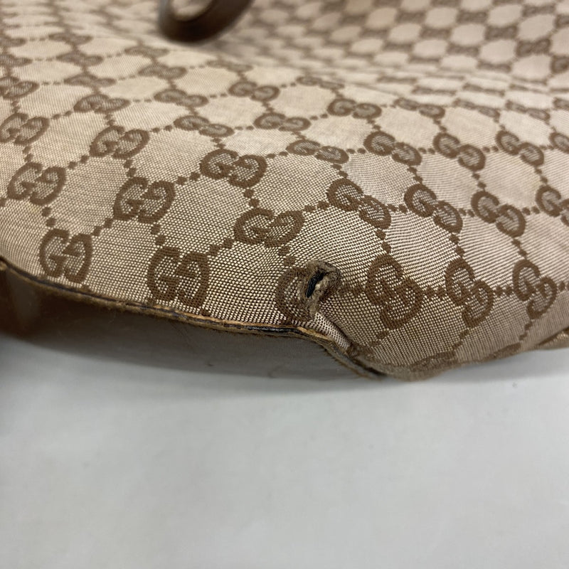 【6de6431-k】グッチ トートバッグ 002 1098 キャンバス ピンクベージュ シャンパンゴールド金具【中古】レディース