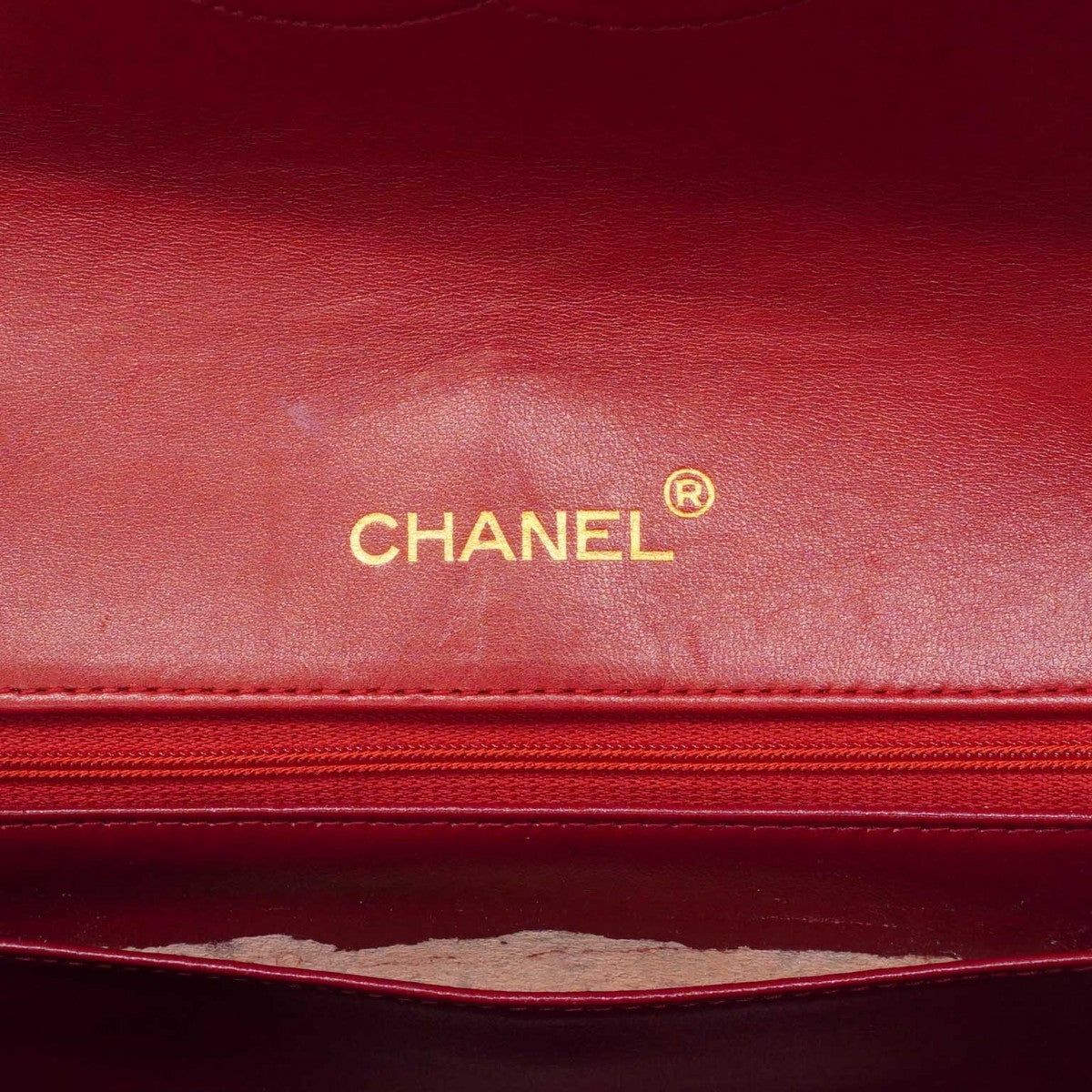 【6de6466-k】シャネル ショルダーバッグ マトラッセ チェーンショルダー ラムスキン レッド ゴールド金具【中古】レディース