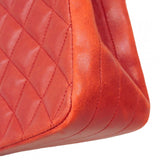 【6de6466-k】シャネル ショルダーバッグ マトラッセ チェーンショルダー ラムスキン レッド ゴールド金具【中古】レディース