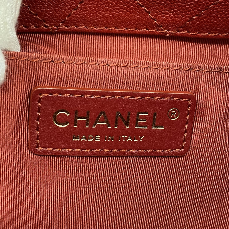 ★SALE【6de6517】シャネル ハンドバッグ マトラッセ チェーンショルダー キャビアスキン レッド ゴールド金具 2wayバッグ【中古】レディース