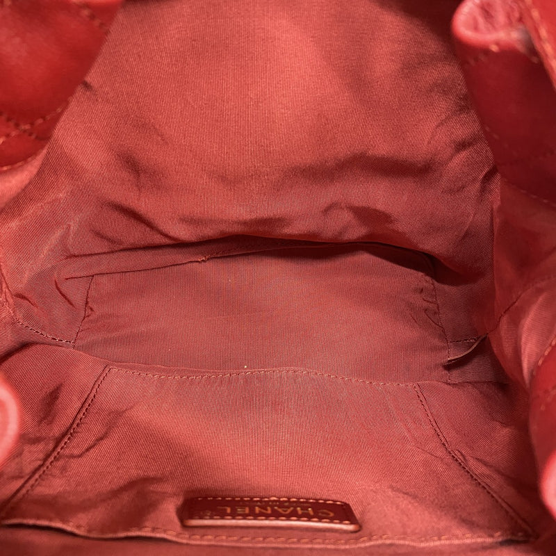 ★SALE【6de6517】シャネル ハンドバッグ マトラッセ チェーンショルダー キャビアスキン レッド ゴールド金具 2wayバッグ【中古】レディース