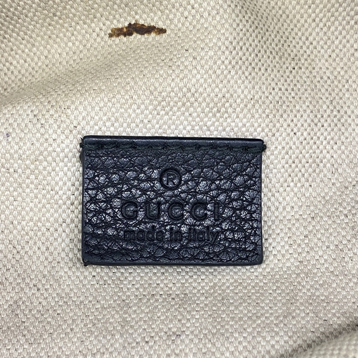 ★SALE【6ea0003-k】グッチ ウエストバッグ 530412 レザー ブラック ゴールド金具【中古】メンズ