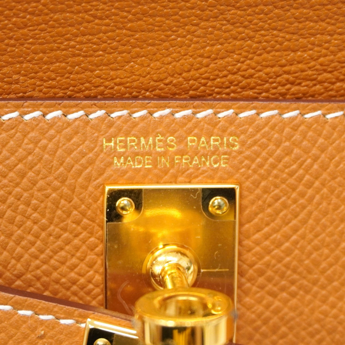 ★SALE【6ea0050-g】エルメス ショルダーバッグ ケリー20無秩序 ヴォーエプソン ゴールド ゴールド金具 U刻印【中古】レディース