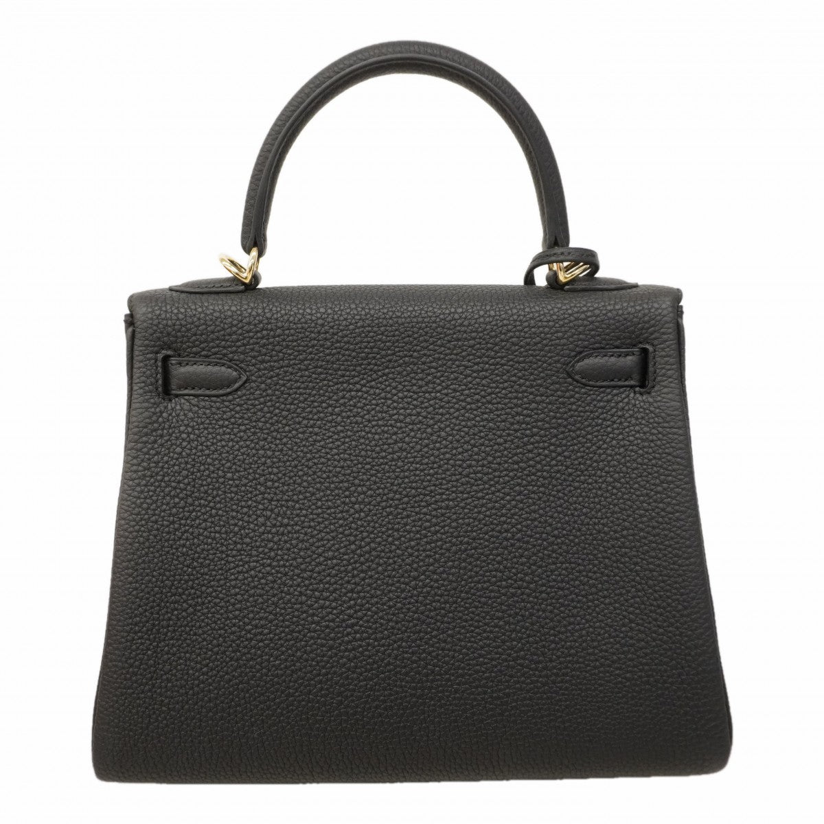 ★SALE【6ea0101-g】エルメス ハンドバッグ ケリー25 トゴ ブラック ゴールド金具 W刻印 2wayバッグ【中古】レディース