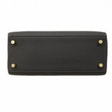 ★SALE【6ea0101-g】エルメス ハンドバッグ ケリー25 トゴ ブラック ゴールド金具 W刻印 2wayバッグ【中古】レディース