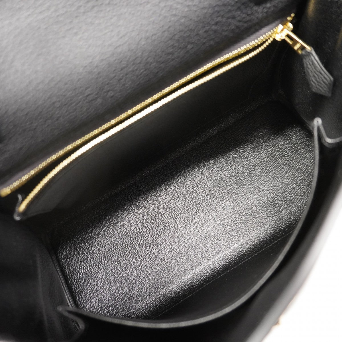 ★SALE【6ea0101-g】エルメス ハンドバッグ ケリー25 トゴ ブラック ゴールド金具 W刻印 2wayバッグ【中古】レディース