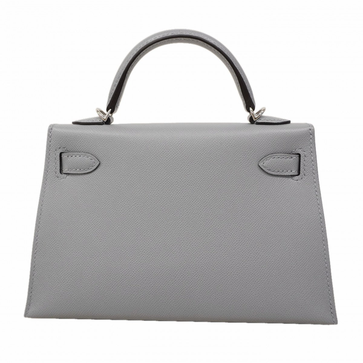 【6ea0103-g】エルメス ハンドバッグ ミニケリー2 マダム グリパンタン シルバー金具 K刻印【中古】レディース