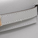 【6ea0103-g】エルメス ハンドバッグ ミニケリー2 マダム グリパンタン シルバー金具 K刻印【中古】レディース