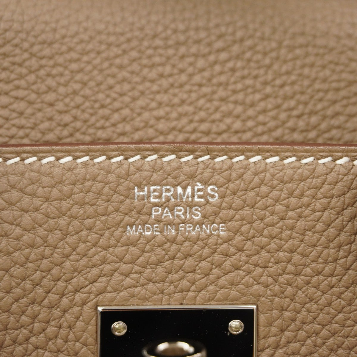 ★SALE【6ea0149-g】エルメス ハンドバッグ バーキン30 トゴ エトゥープ シルバー金具 Ｘ刻印【中古】レディース