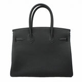 ★SALE【6ea0156-e-g】エルメス ハンドバッグ バーキン30 トゴ ブラック シャンパンゴールド金具 K刻印【中古】レディース