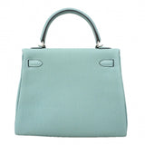 ★SALE【6ea0157-e-g】エルメス ハンドバッグ ケリー25 トゴ シエル シルバー金具 Y刻印 2wayバッグ【中古】レディース