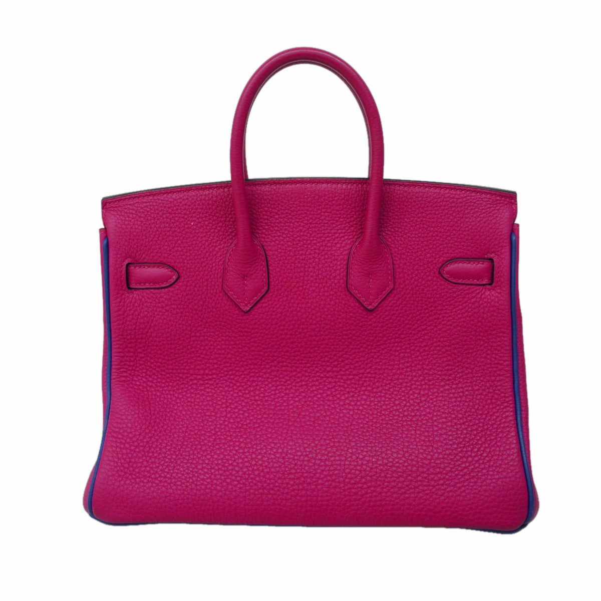 ★SALE【6eb0485-g】エルメス ハンドバッグ バーキン25 トゴ ローズパープル ブルーロワイヤル シルバー金具 Ｃ刻印 SPO【中古】レディース