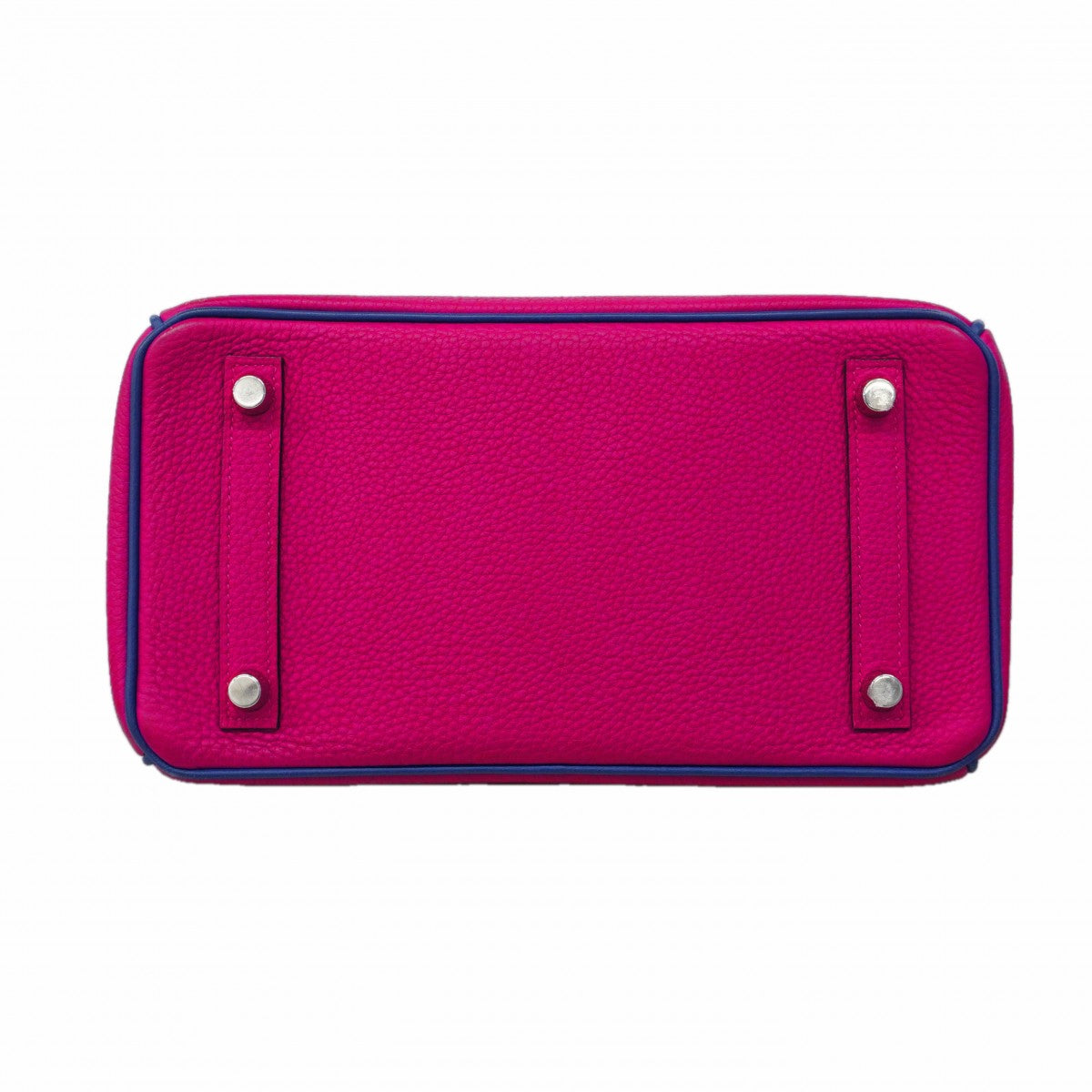 ★SALE【6eb0485-g】エルメス ハンドバッグ バーキン25 トゴ ローズパープル ブルーロワイヤル シルバー金具 Ｃ刻印 SPO【中古】レディース