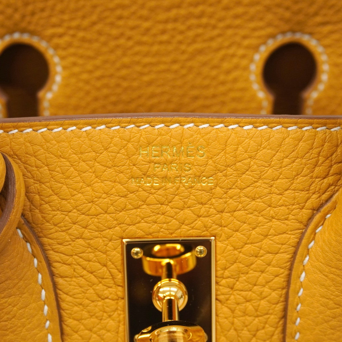★SALE【6eb0486-g】エルメス ハンドバッグ バーキン25 トゴ ナチュラルサブレ ゴールド金具 W刻印【中古】レディース
