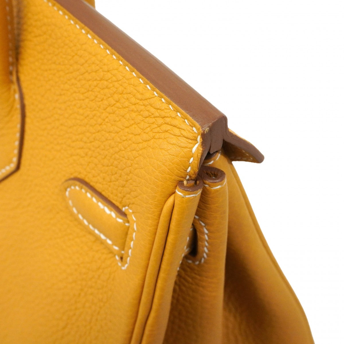 ★SALE【6eb0486-g】エルメス ハンドバッグ バーキン25 トゴ ナチュラルサブレ ゴールド金具 W刻印【中古】レディース