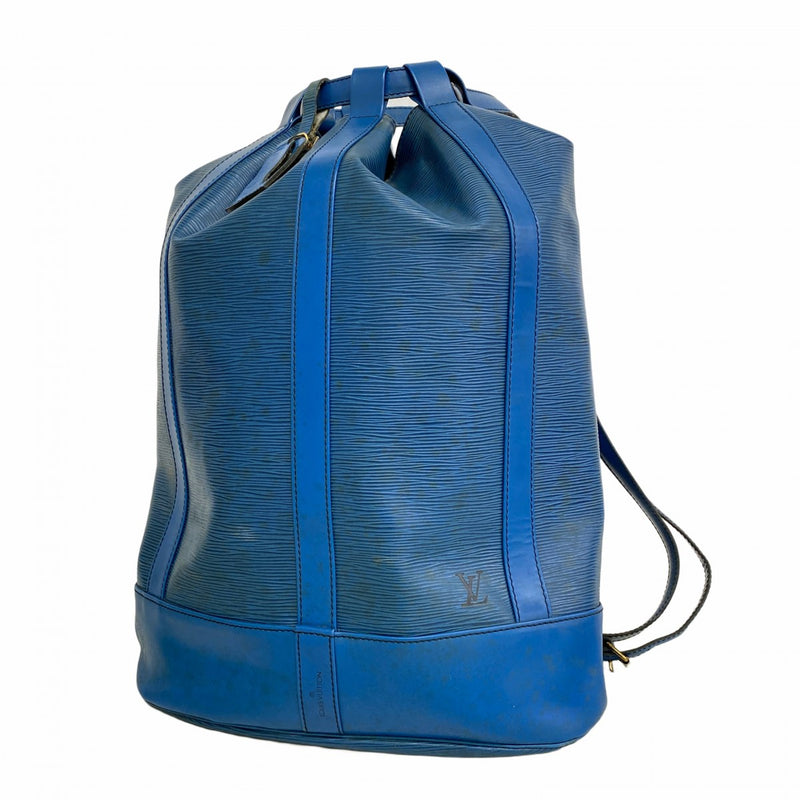 【6eb0554-k】ルイヴィトン ショルダーバッグ エピ ランドネGM M43085 トレドブルー【中古】レディース