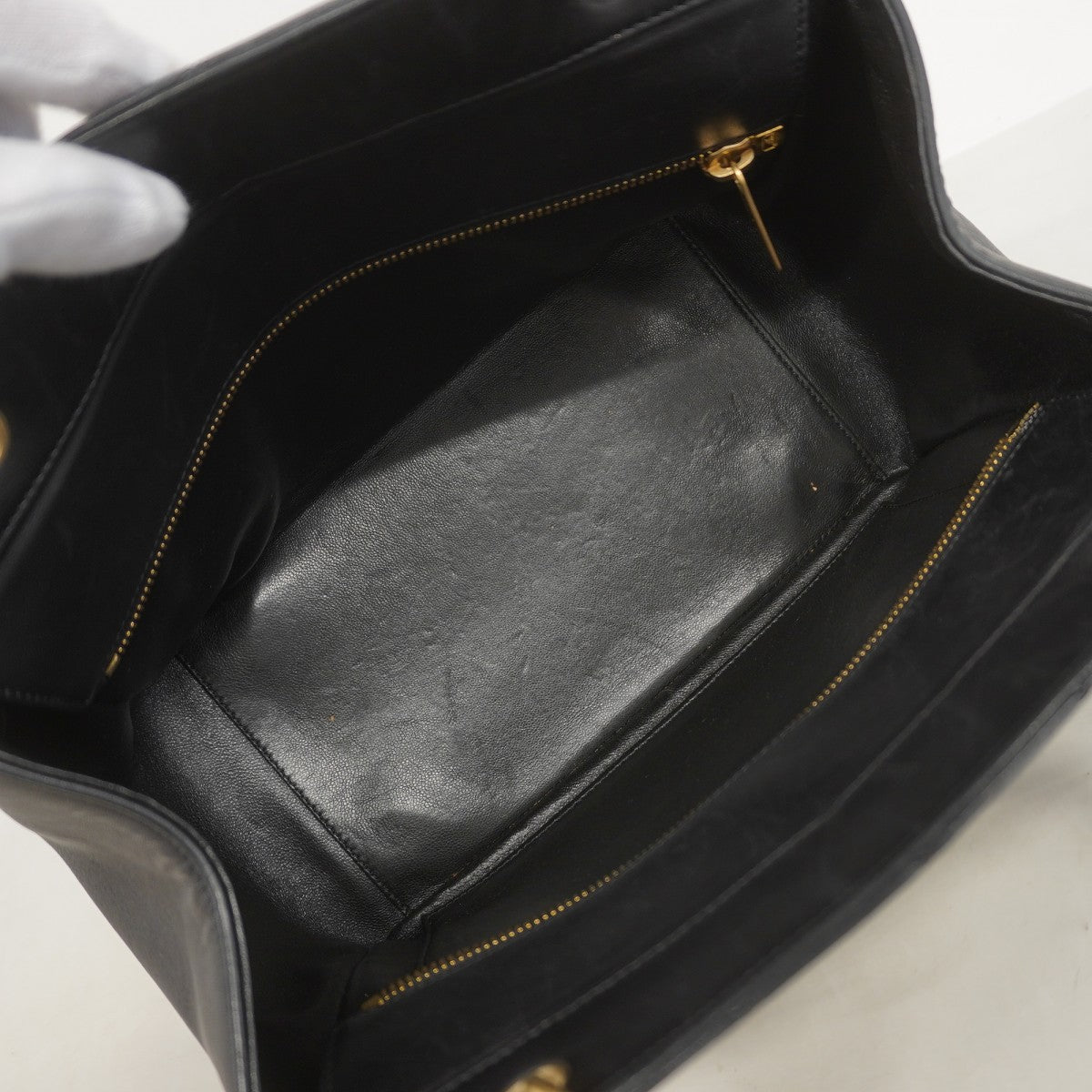 ★SALE【6eb0572-k】シャネル ハンドバッグ マトラッセ ラムスキン ブラック ゴールド金具【中古】レディース