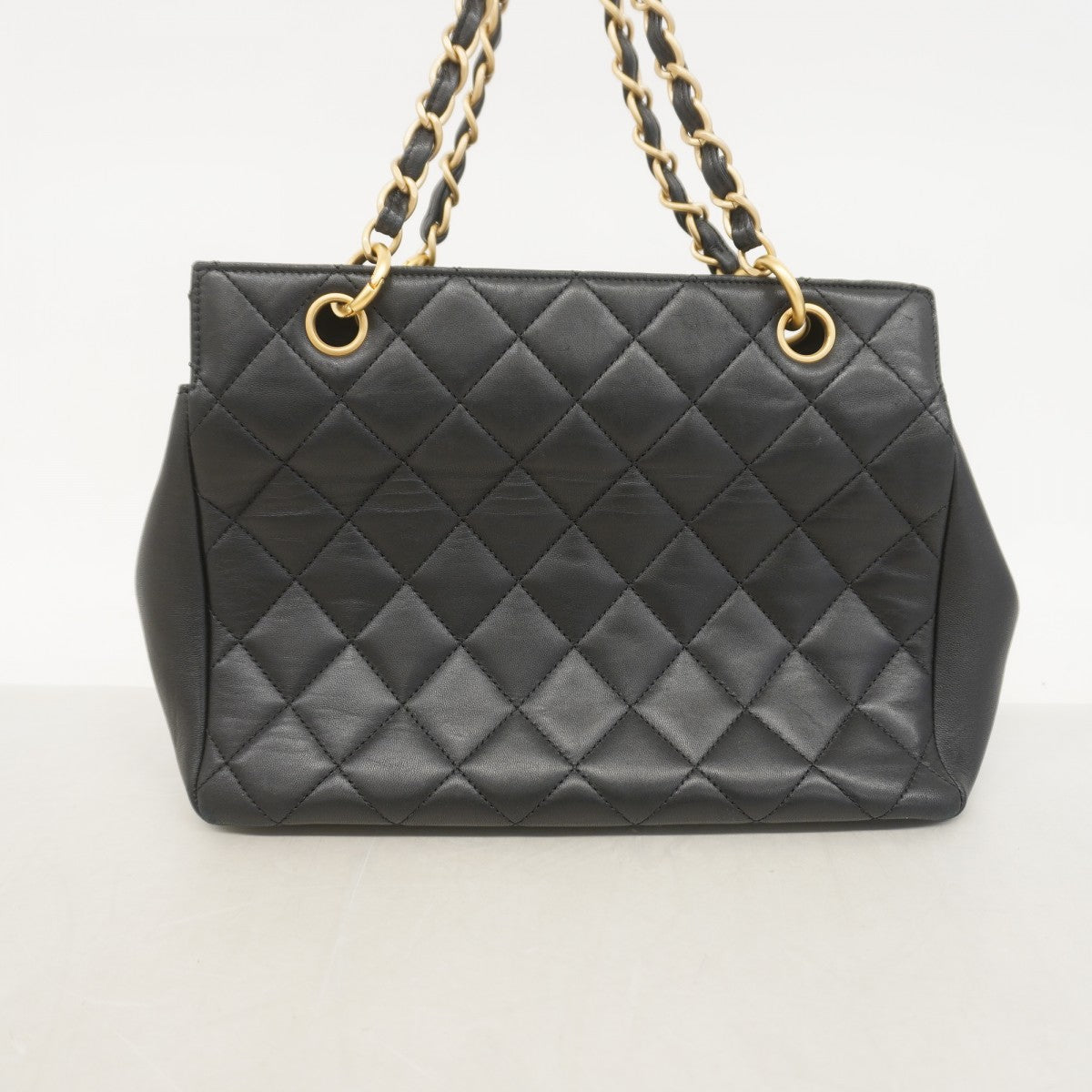 ★SALE【6eb0572-k】シャネル ハンドバッグ マトラッセ ラムスキン ブラック ゴールド金具【中古】レディース