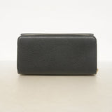 【6eb0630-k】グッチ 長財布 インターロッキングG 449397 レザー ブラック ゴールド金具【中古】レディース