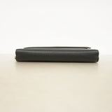 【6eb0630-k】グッチ 長財布 インターロッキングG 449397 レザー ブラック ゴールド金具【中古】レディース