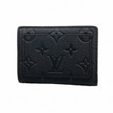 【6eb0721-k】ルイヴィトン 財布 モノグラム・アンプラント ポルトフォイユクレア M80151 ノワール【中古】レディース