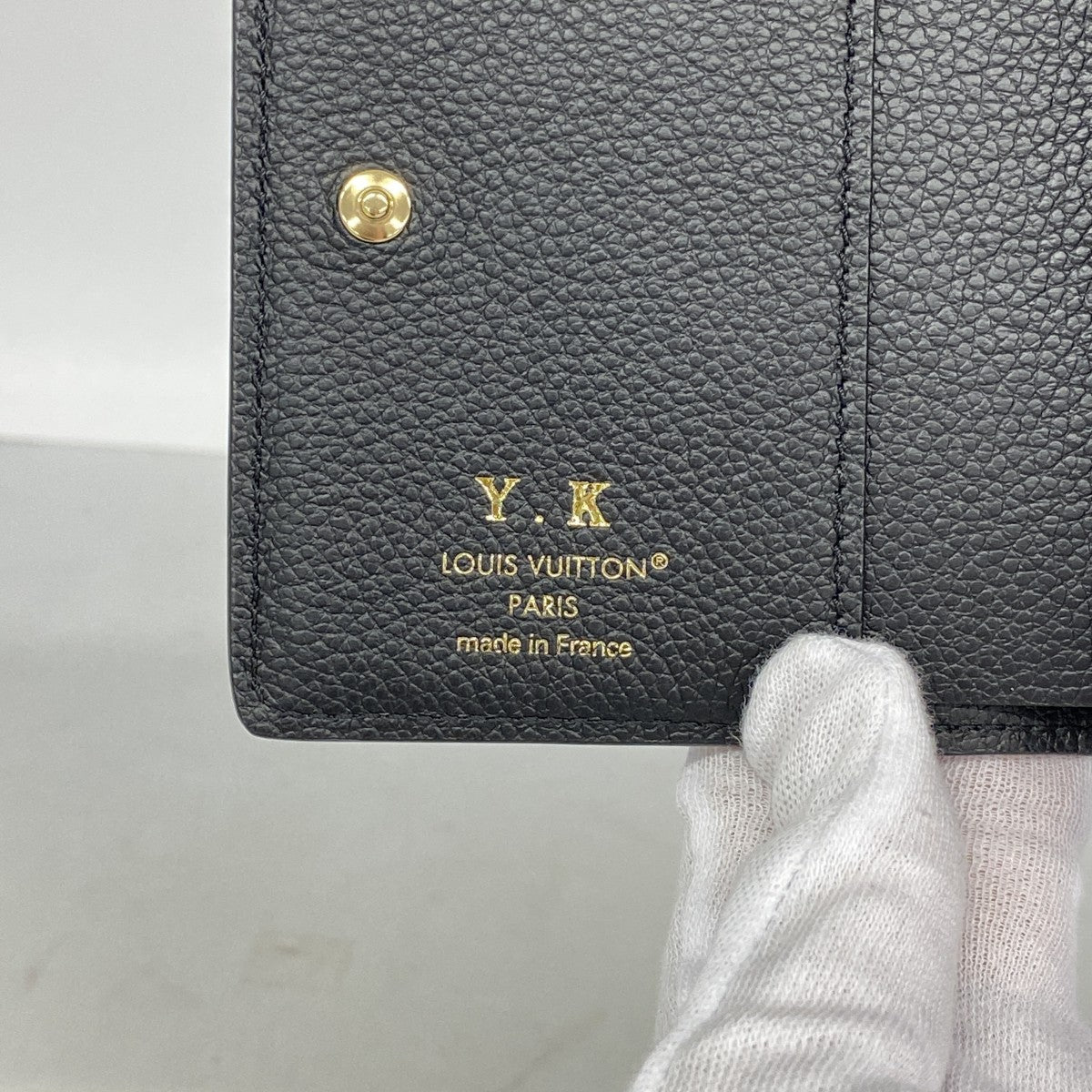 【6eb0721-k】ルイヴィトン 財布 モノグラム・アンプラント ポルトフォイユクレア M80151 ノワール【中古】レディース