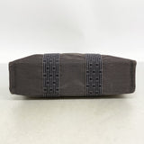 【6eb0761-k】エルメス ハンドバッグ エールラインMM キャンバス グレー シルバー金具【中古】メンズ レディース ユニセックス